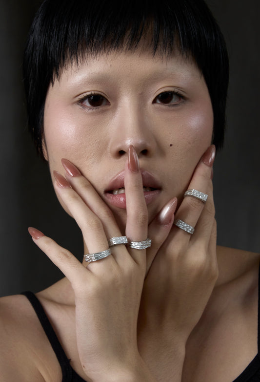 Rubble Slim Signet Ring